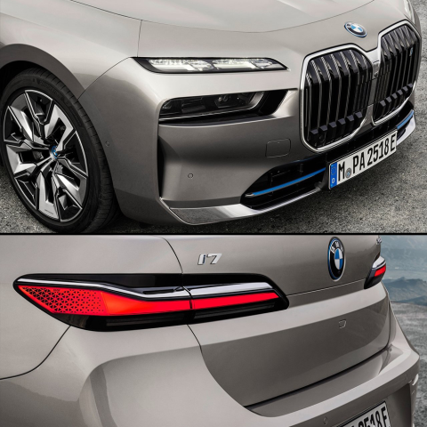 BMW i7 Vorder- & Rückansicht