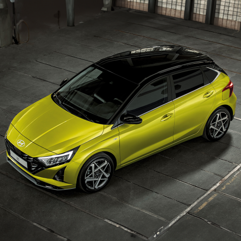 Hyundai i20 Vogelperspektive